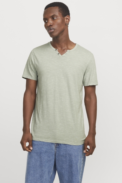 Jack & Jones jjesplit neck tee ss noos